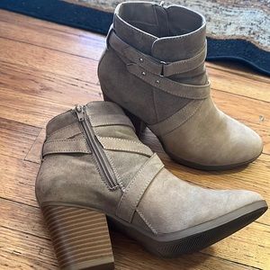 Tan ankle boots